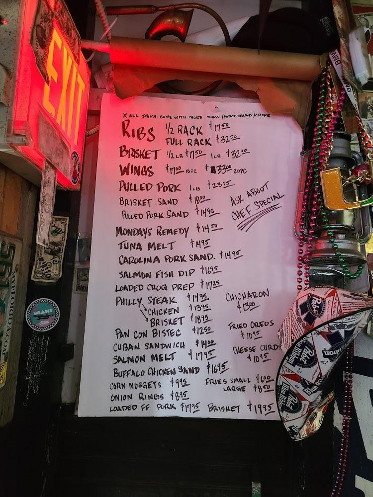 Hate Mondays Tavern Menu image 1