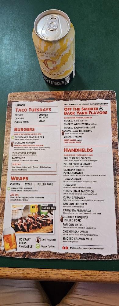 Hate Mondays Tavern Menu image 3